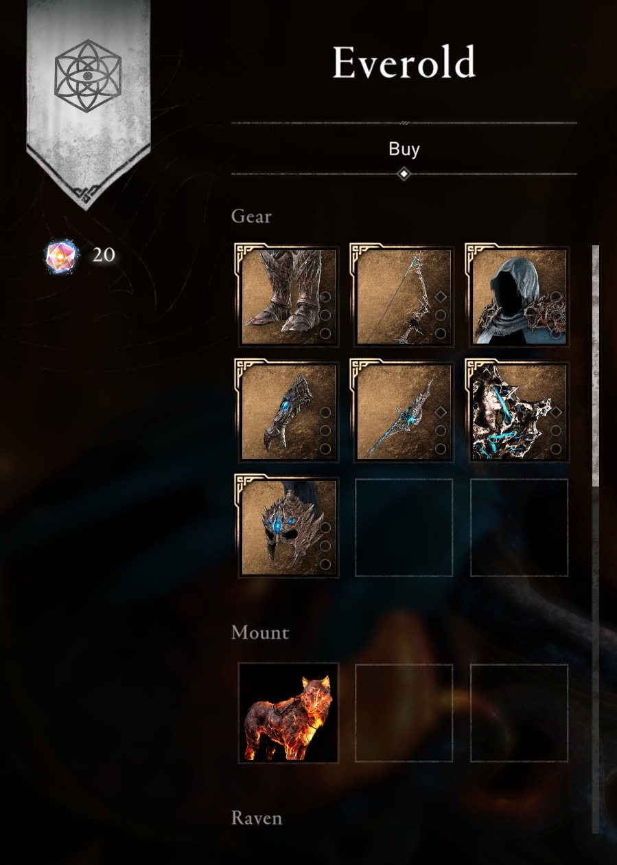 Everold's shop