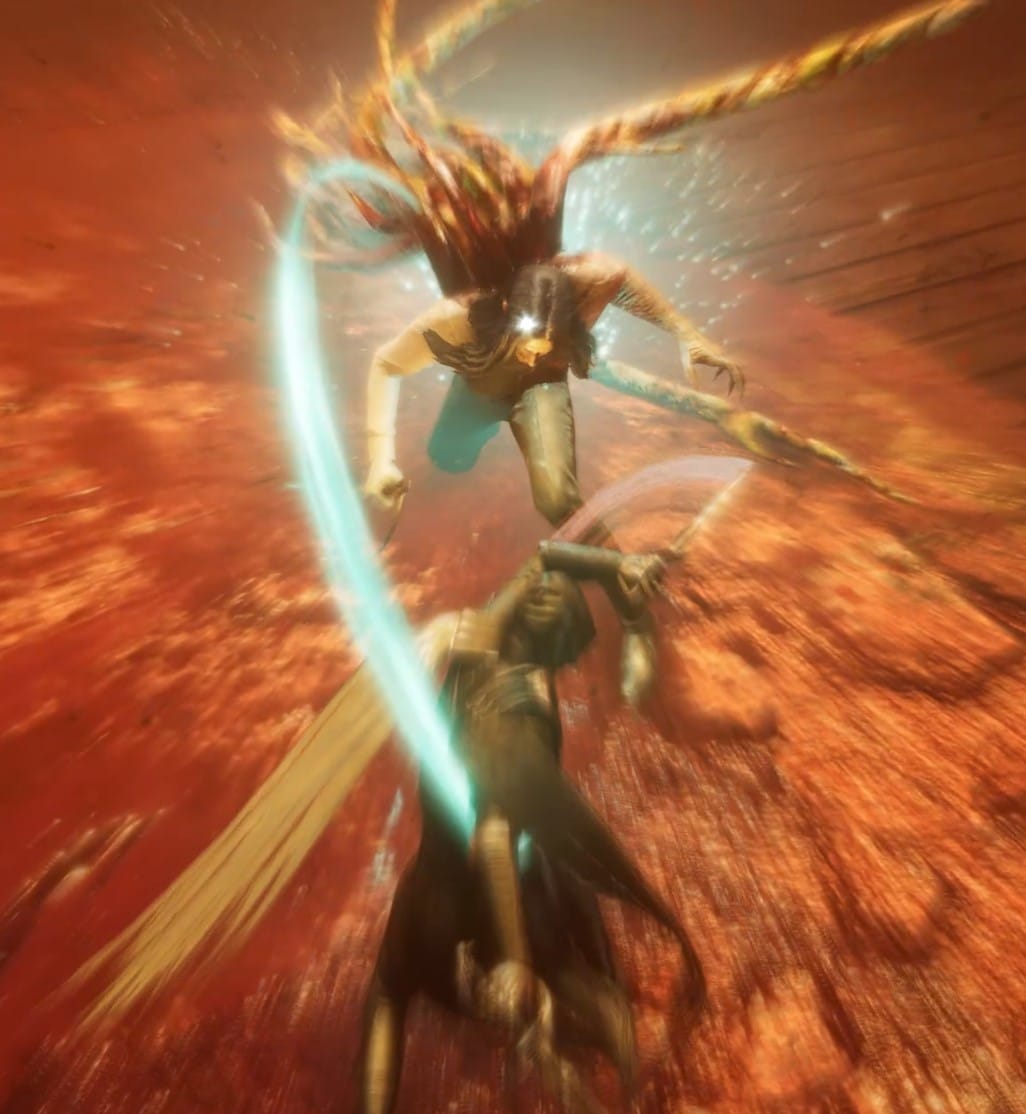 how to defeat bosses in Thymesia - interrupting an attack