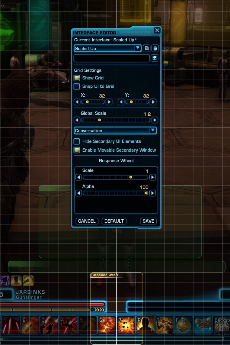 Response Wheel in SWTOR 7.1