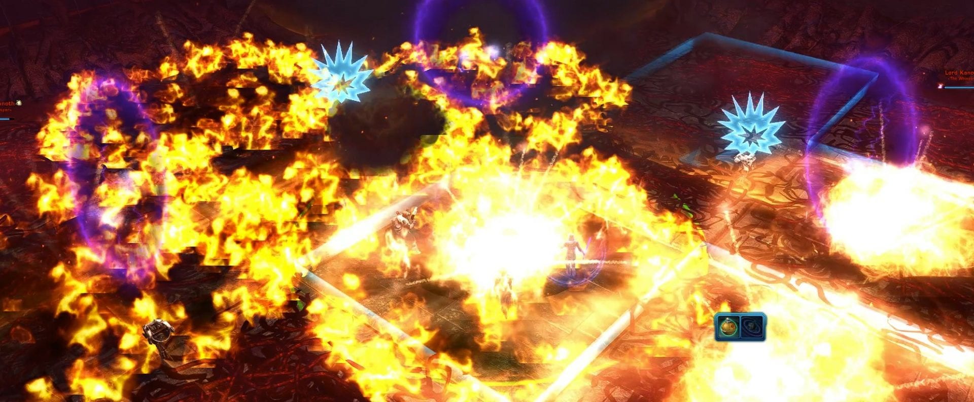 Fire Probes and overall look at the environment during the Lord Kanoth fight