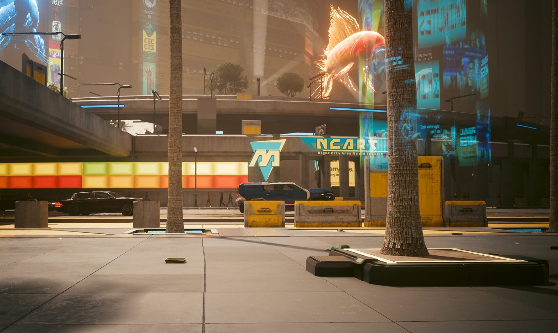 Crime Scene with the Cyberpsycho from Edgerunners in the game