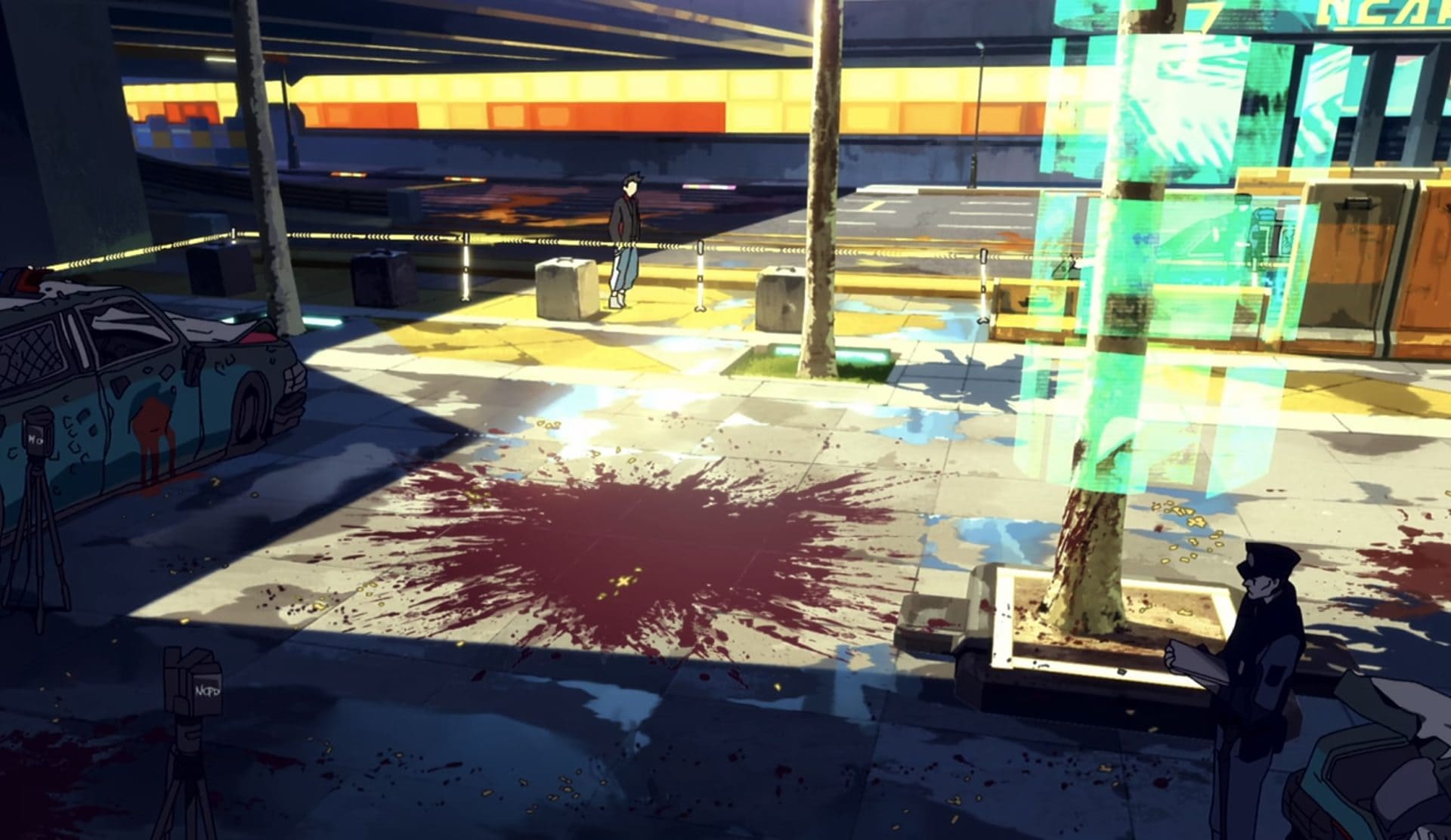 Crime Scene with the Cyberpsycho from Edgerunners