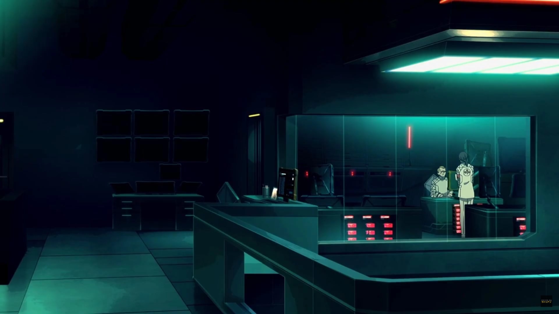 David's location in Arasaka Tower from the anime