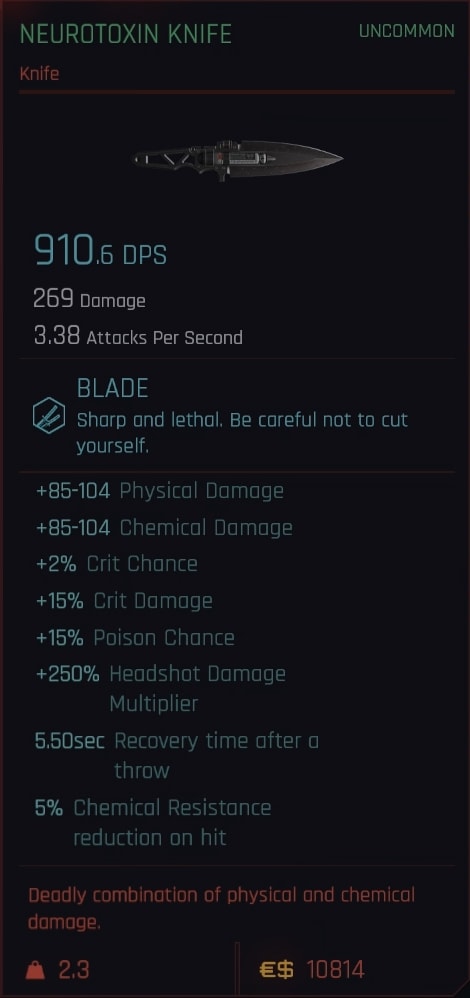 Neurotixin Knife