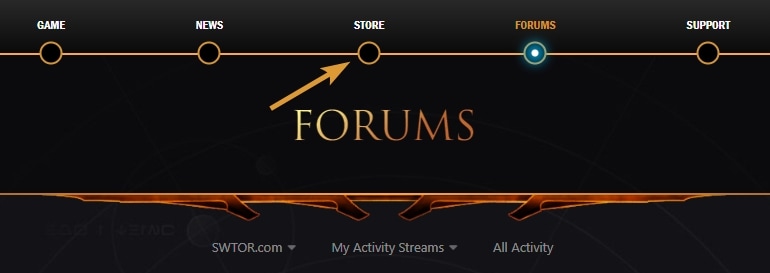 New SWTOR Forums top design