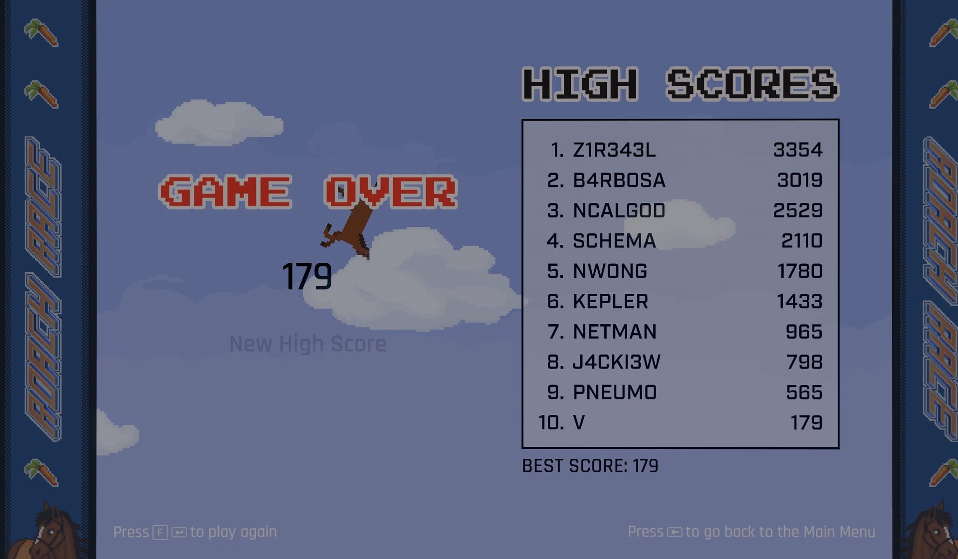 Roach Race Leaderboards