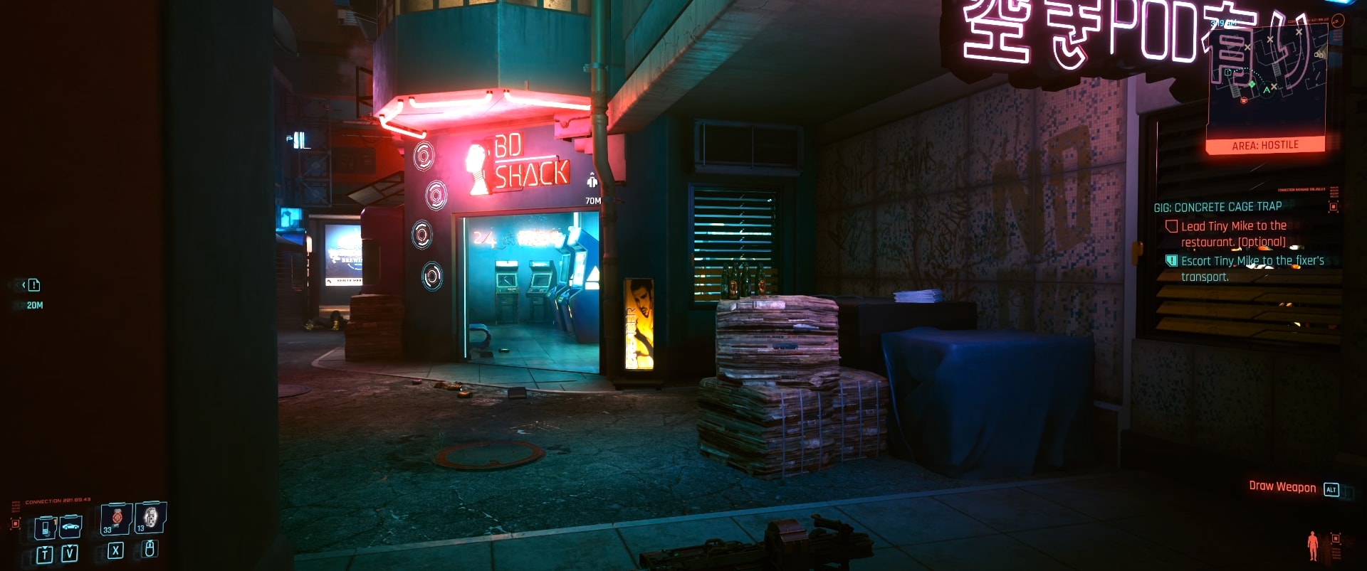 Roach Race arcade machines in Night City
