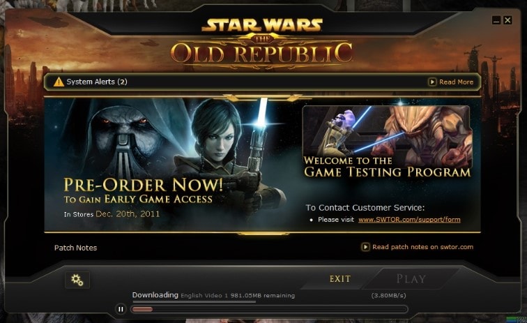 SWTOR Launcher 2011