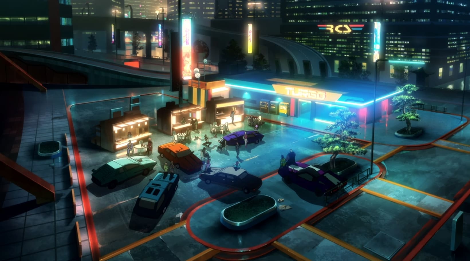 Turbo's diner in Edgerunners