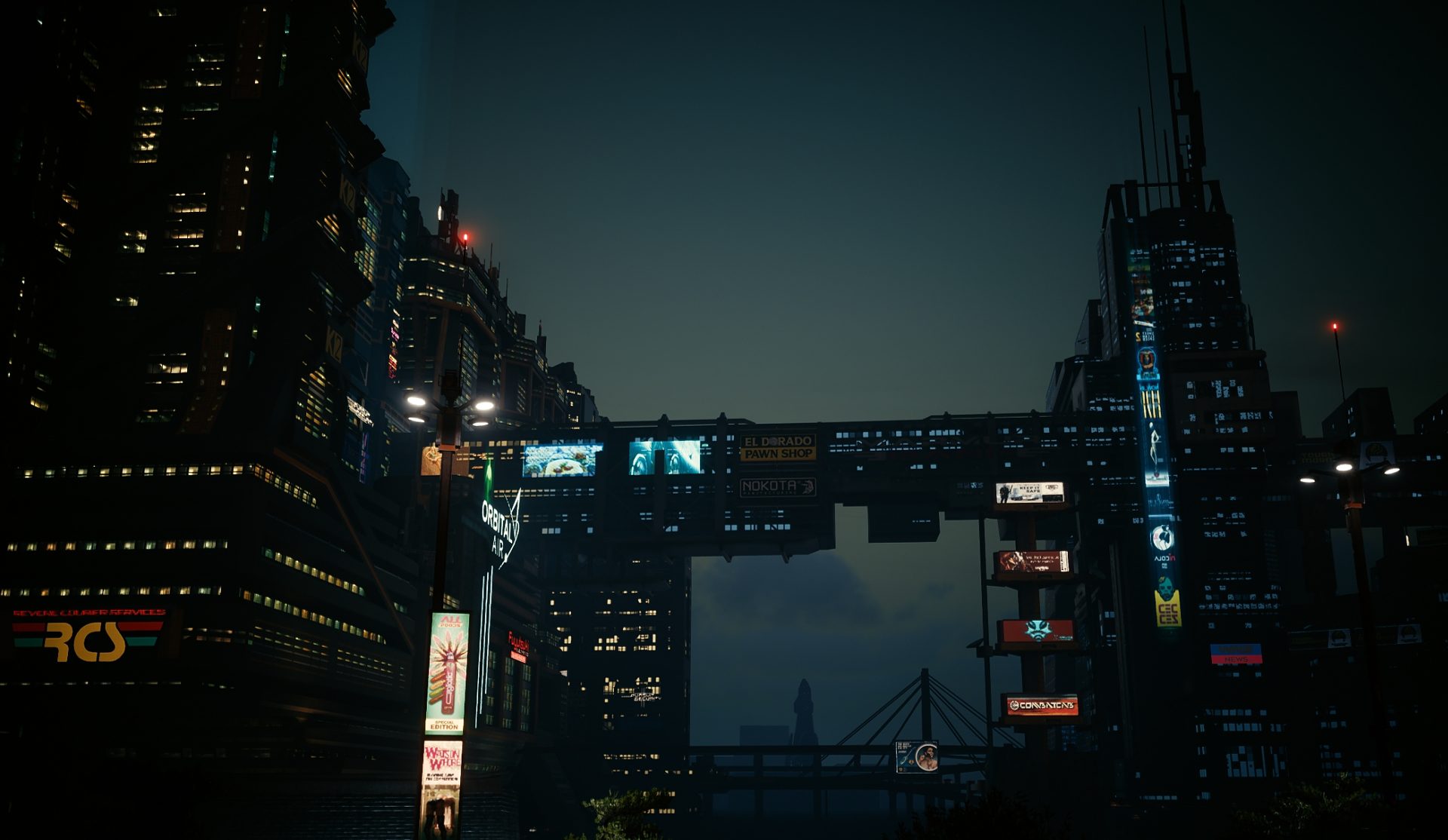 View from Lucy's apartment in-game