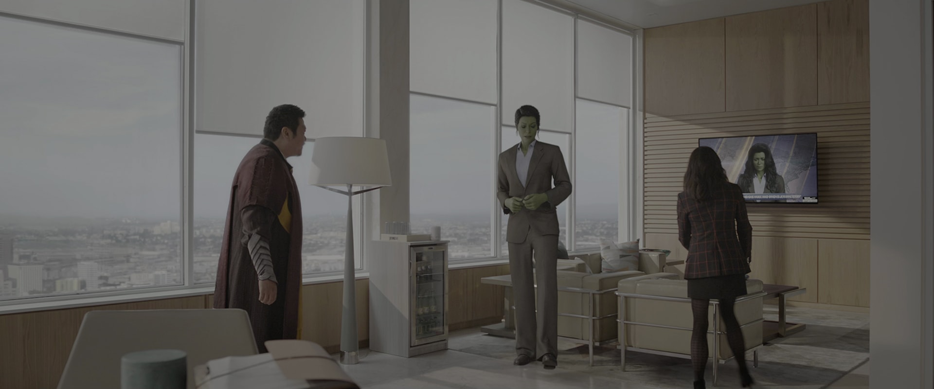 She-Hulk talks to Wong at work in Episode 4