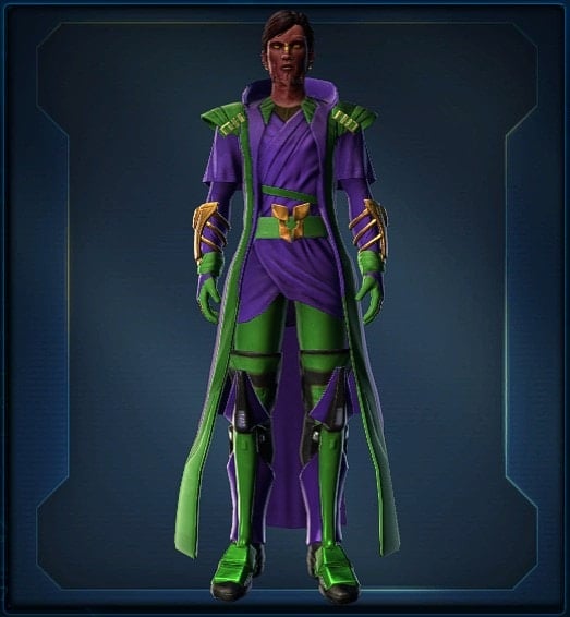 SWTOR Collector's Edition Vendors - Deep Purple and Medium Green
