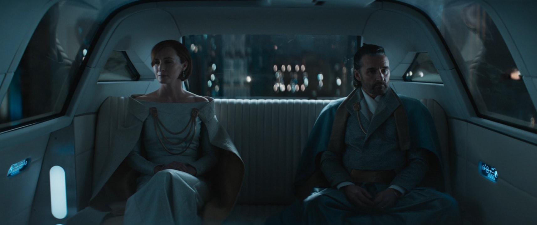 Mon Mothma with Perrin from Andor Episode 5