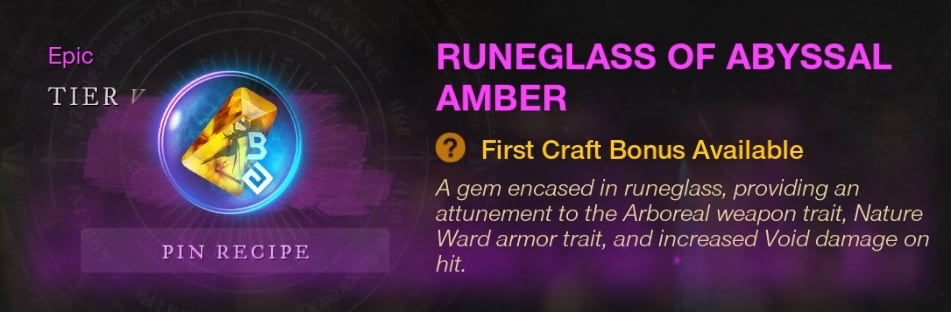 New World 1.7 Brimstone Sands - Runeglass Gem
