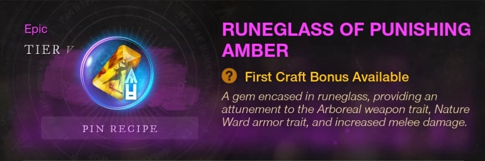 New World Runeglass Gem