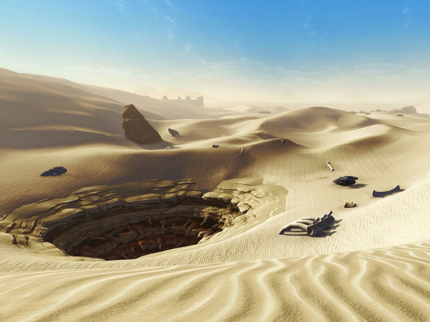 The Sarlacc Pit on Tatooine in SWTOR