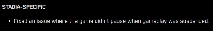 Cyberpunk 2077 Patch 1.6 Stadia Fix