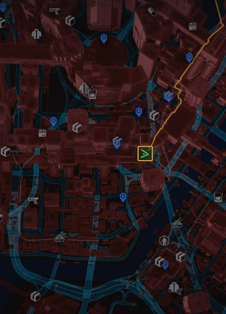 Fixer Legendary Shirt or Bustier Location on the map of Night City