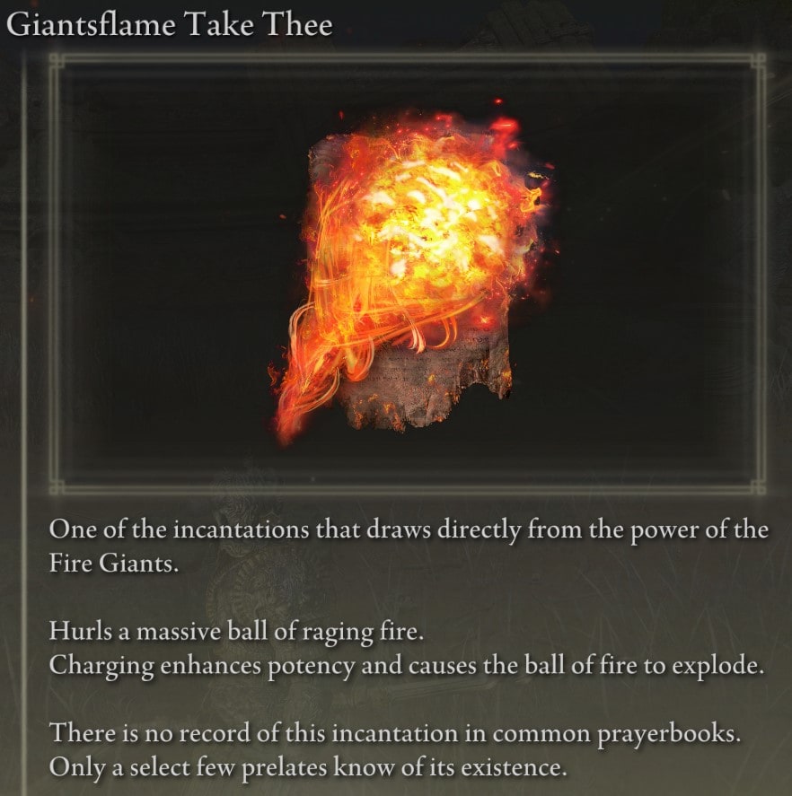 Giantsflame Take Thee description