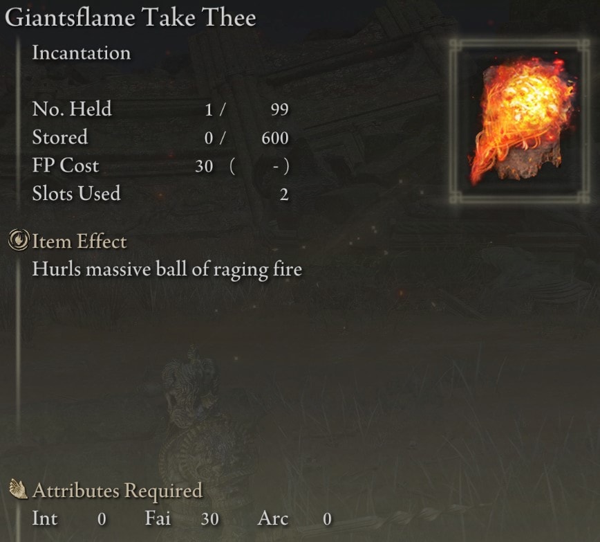 Giantsflame Take Thee stats