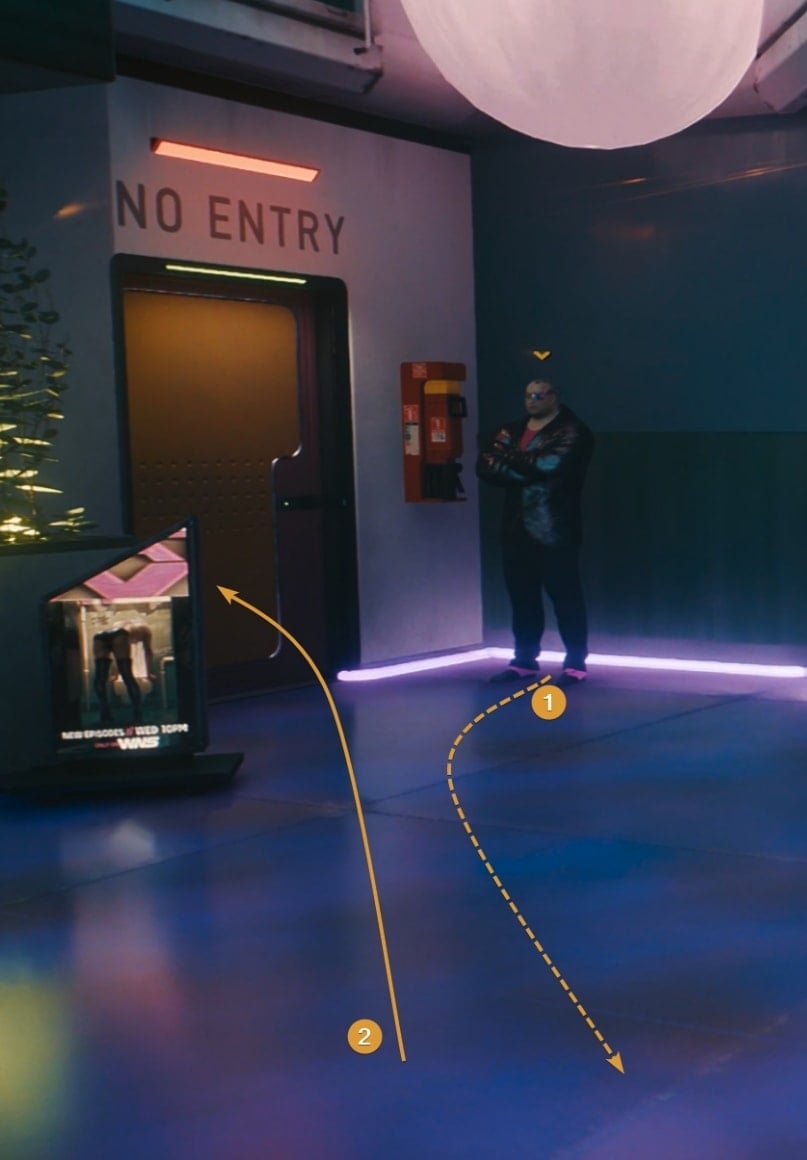 How to enter the No Entry area on the VIP area