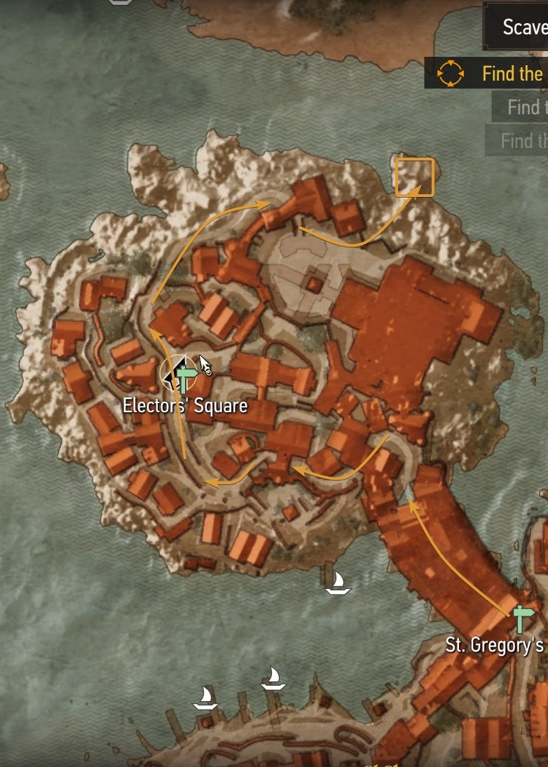 Northern Novigrad Place of Power Map