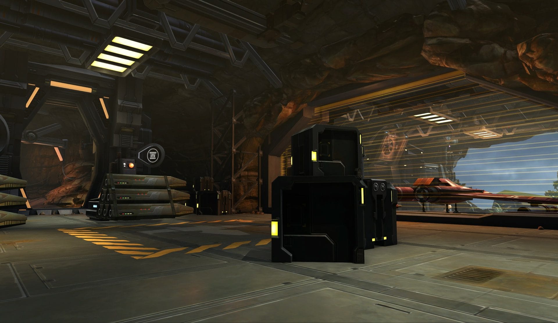 Hangar, West on the Map.