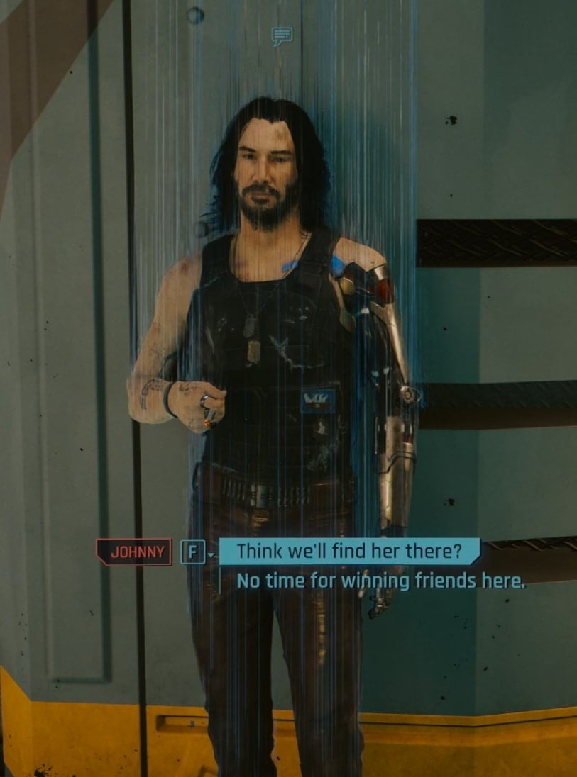 Talk to Johnny by the elavator