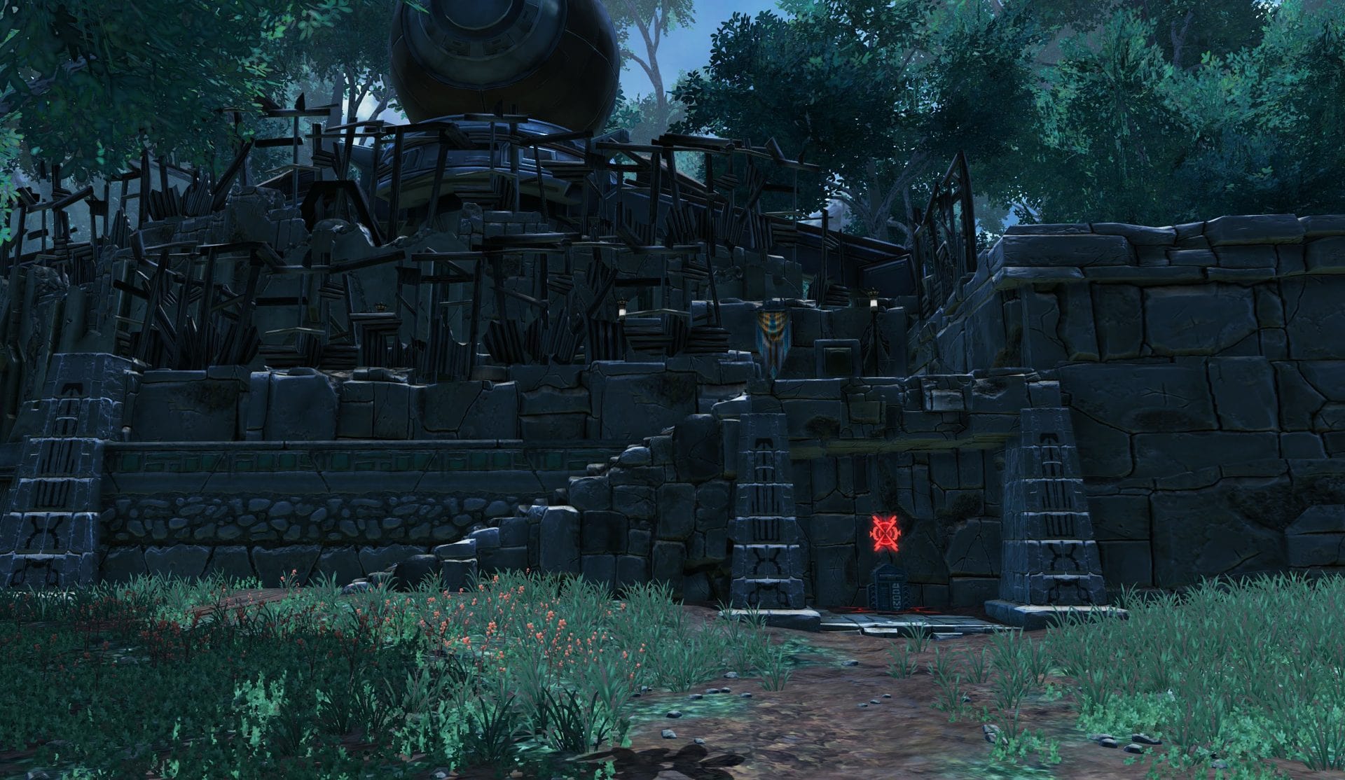 Yavin Ruins Drop-Off from Mid with the PvP Buff