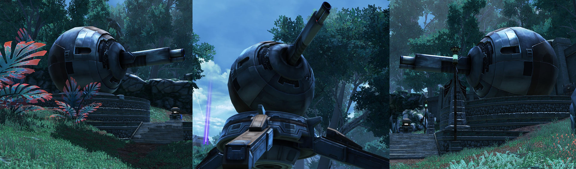 Yavin Ruins PvP Map - the 3 Turrets