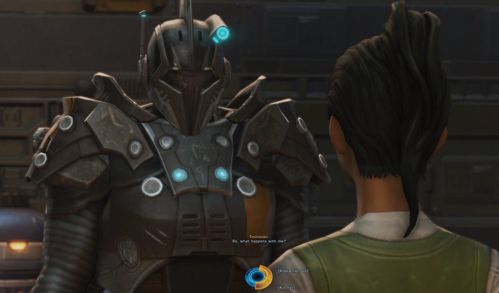 Choose what to do with the NPC
