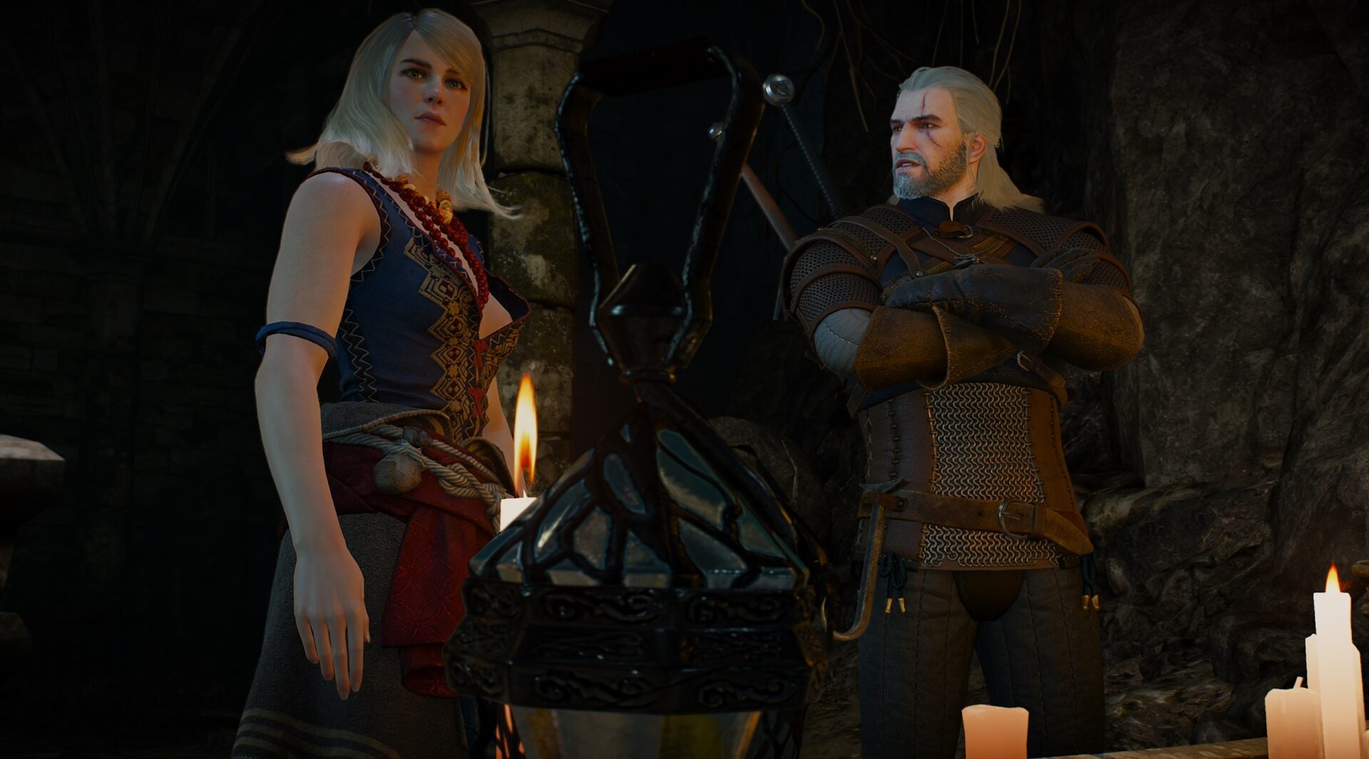 Cinematic scene in Magic Lamp quest