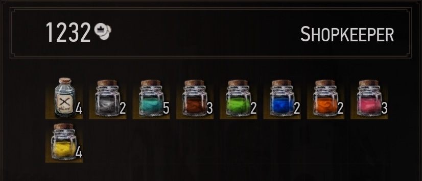 Dyes in Witcher 3