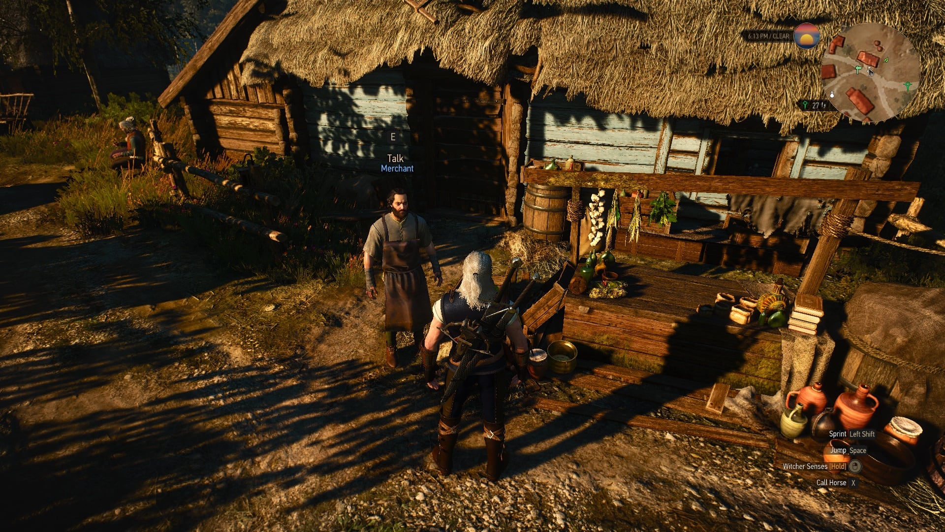 Talk to the Merchant that is closest to the Signpost. 