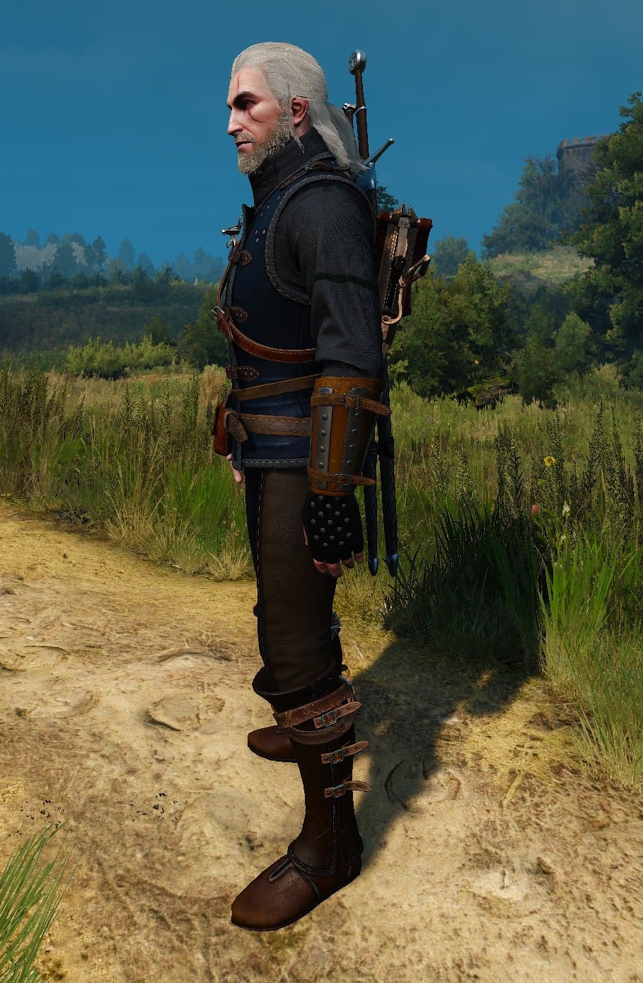 Witcher 3 Cat School Enhanced Feline Gear - visual overview - left