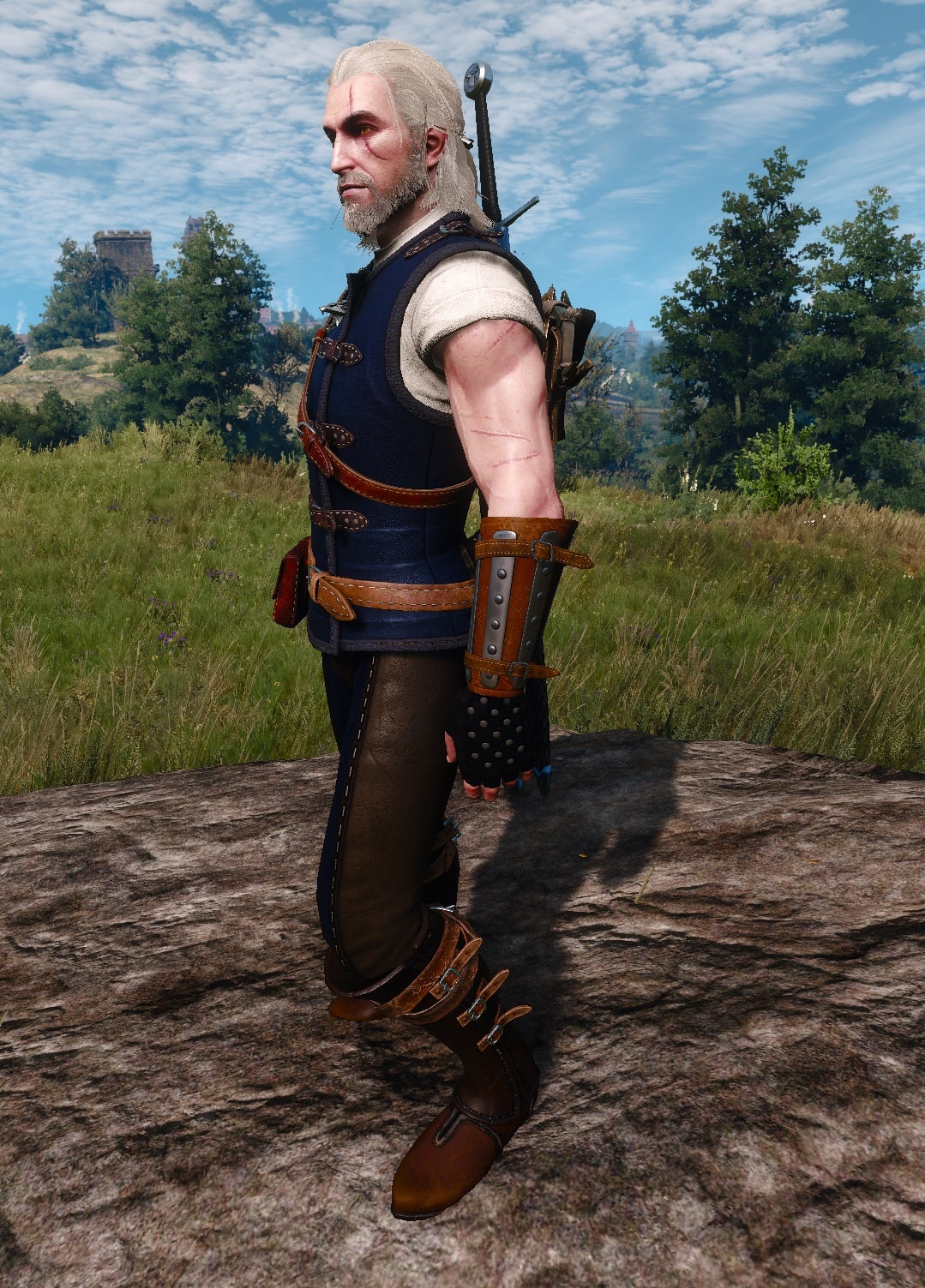 The Witcher 3 Feline Gear Set Visual overview - Left