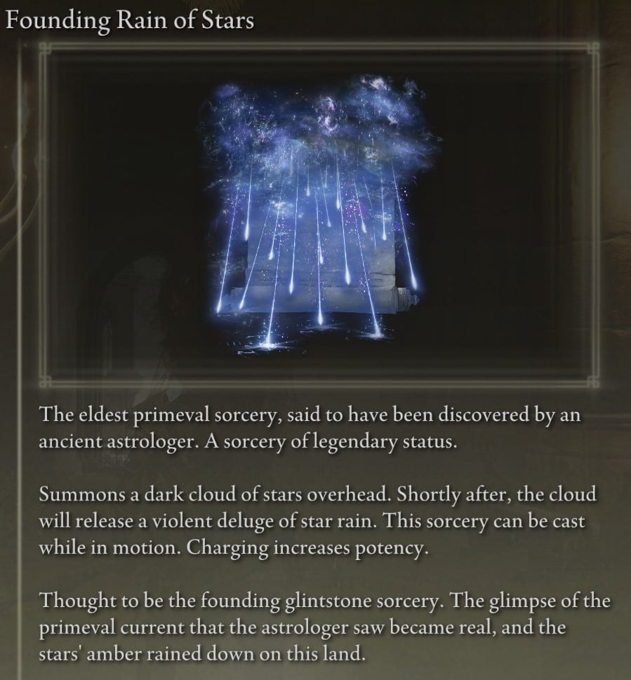 Founding Rain of Stars - Description