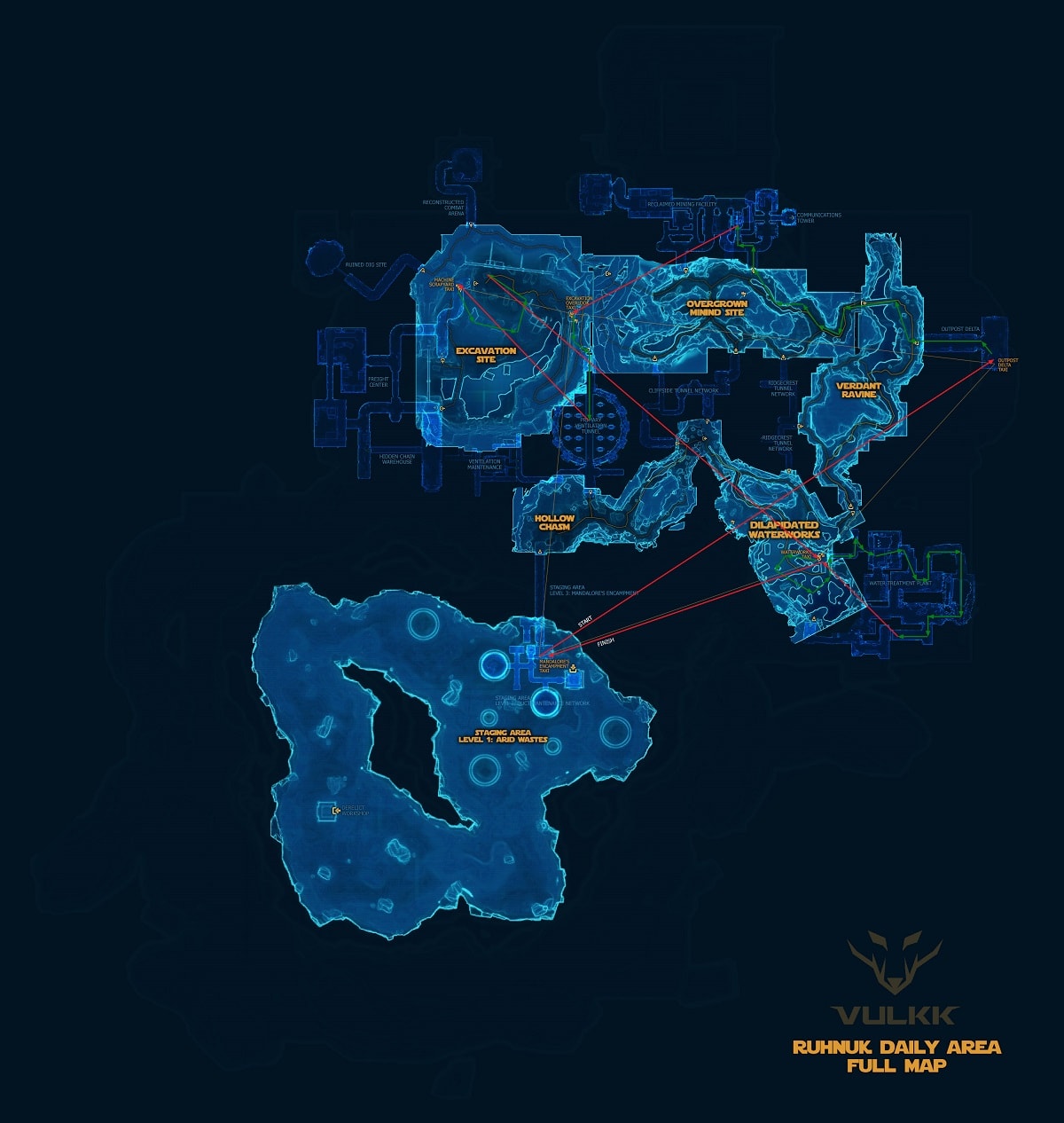 Full Ruhnuk Map with RECOMMENDED PATH (no Heroics)