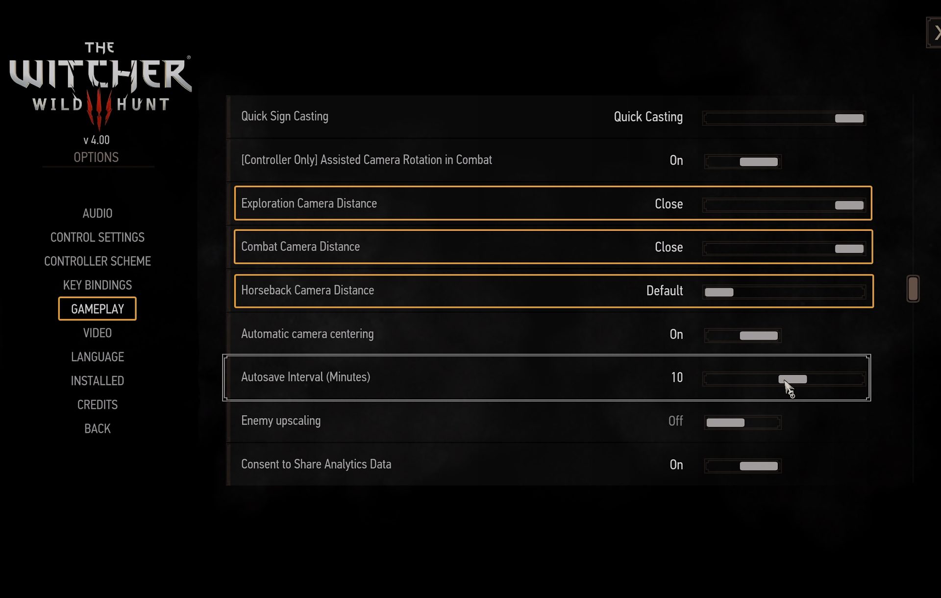 How to access and change the Camera Mode in Witcher 3 Next-Gen