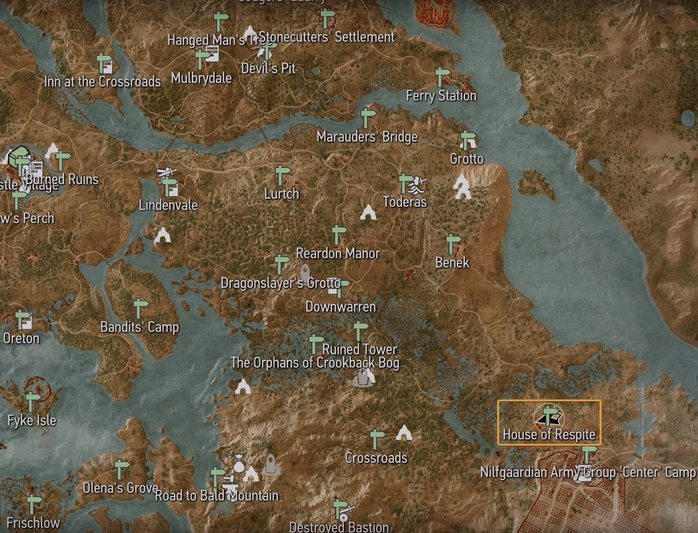 Location of House of Respite in Velen