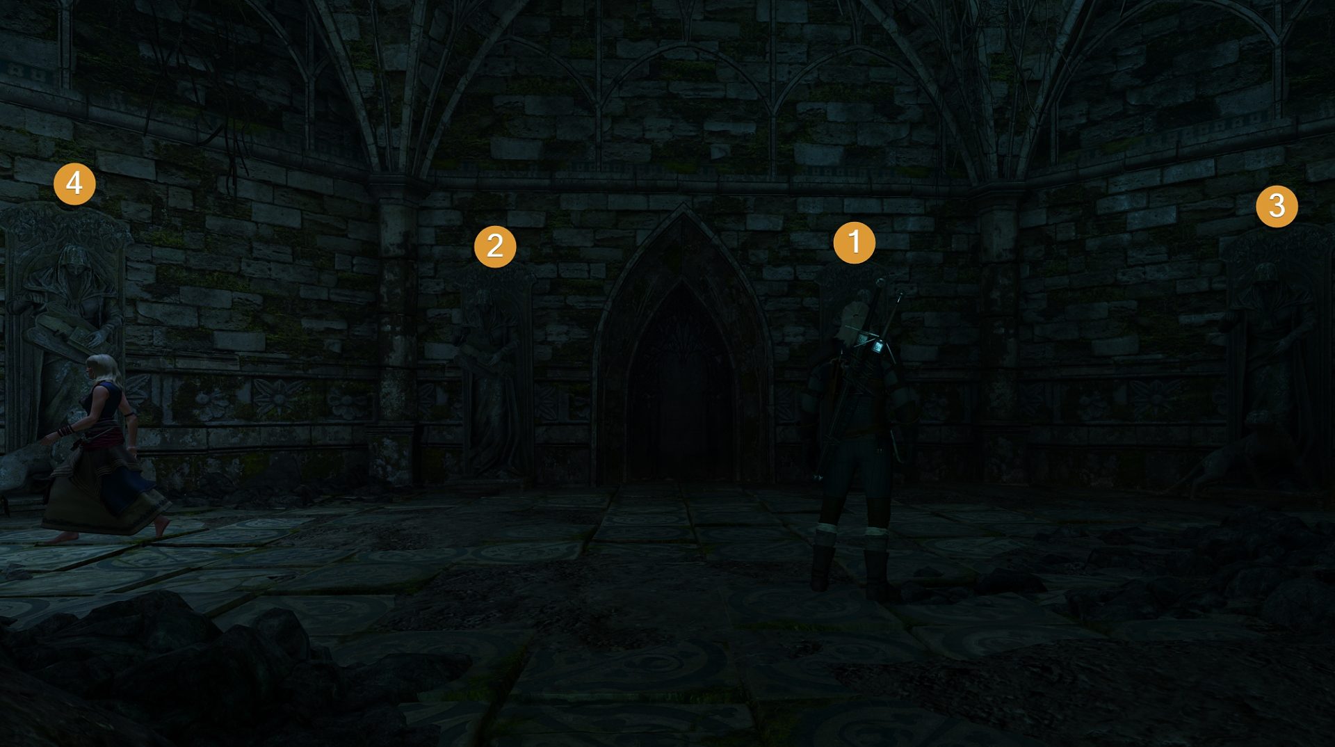 Magic Lamp Statues Puzzle Solution - The Witcher 3 Wild Hunt