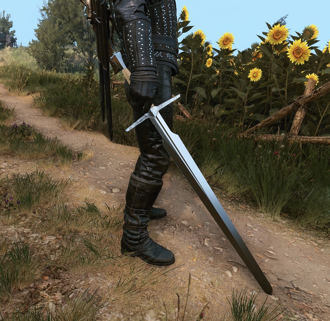 Forgoten Wolven Witcher Gear Set - Silver Sword Preview - Witcher 3 Netflix DLC Witcher Gear Set inspired from the TV Show