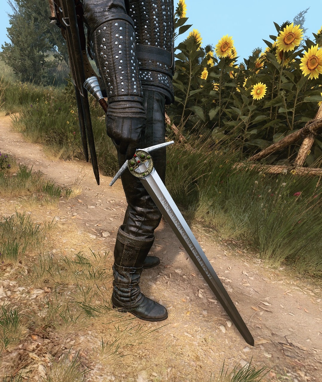 Forgoten Wolven Witcher Gear Set - Steel Sword Preview - Witcher 3 Netflix DLC Witcher Gear Set inspired from the TV Show