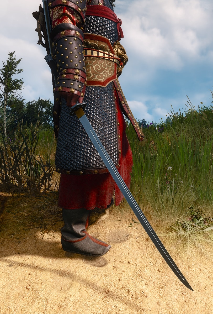 White Tiger of the West Gear set overview - Nine-Tailed Vixen Steel Sword
