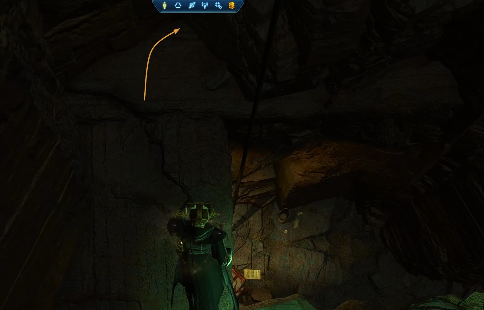 Path to the Datacron in the cavern