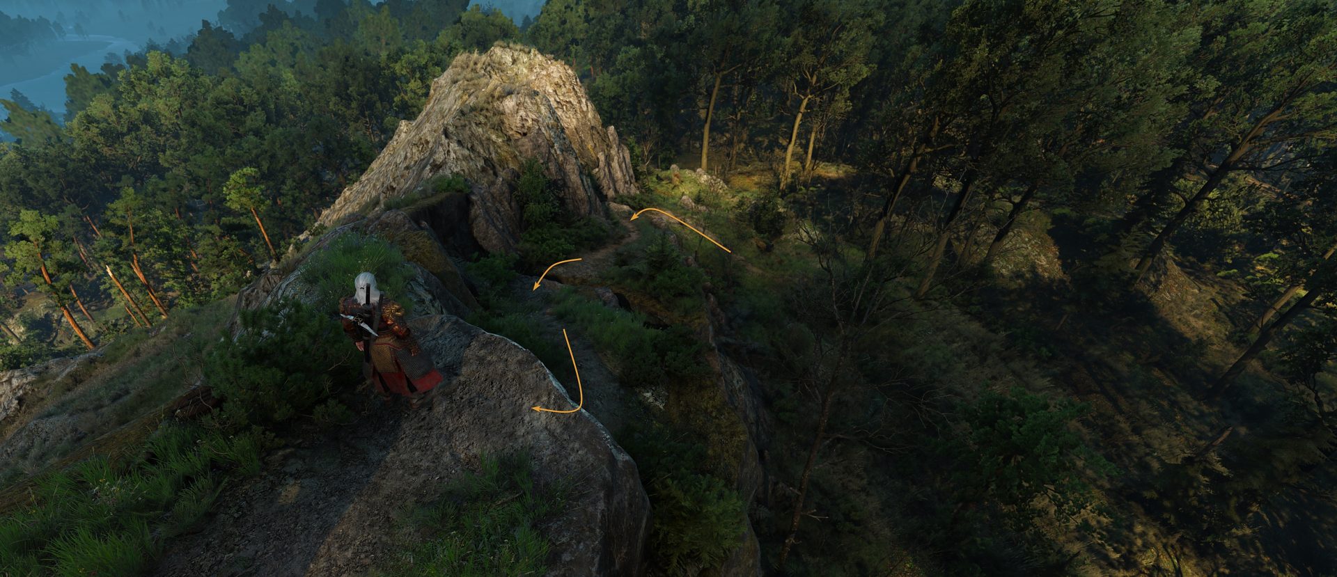 Place of Power Between Dragonjslayer's Grotto and Downwarren - path to the PoP