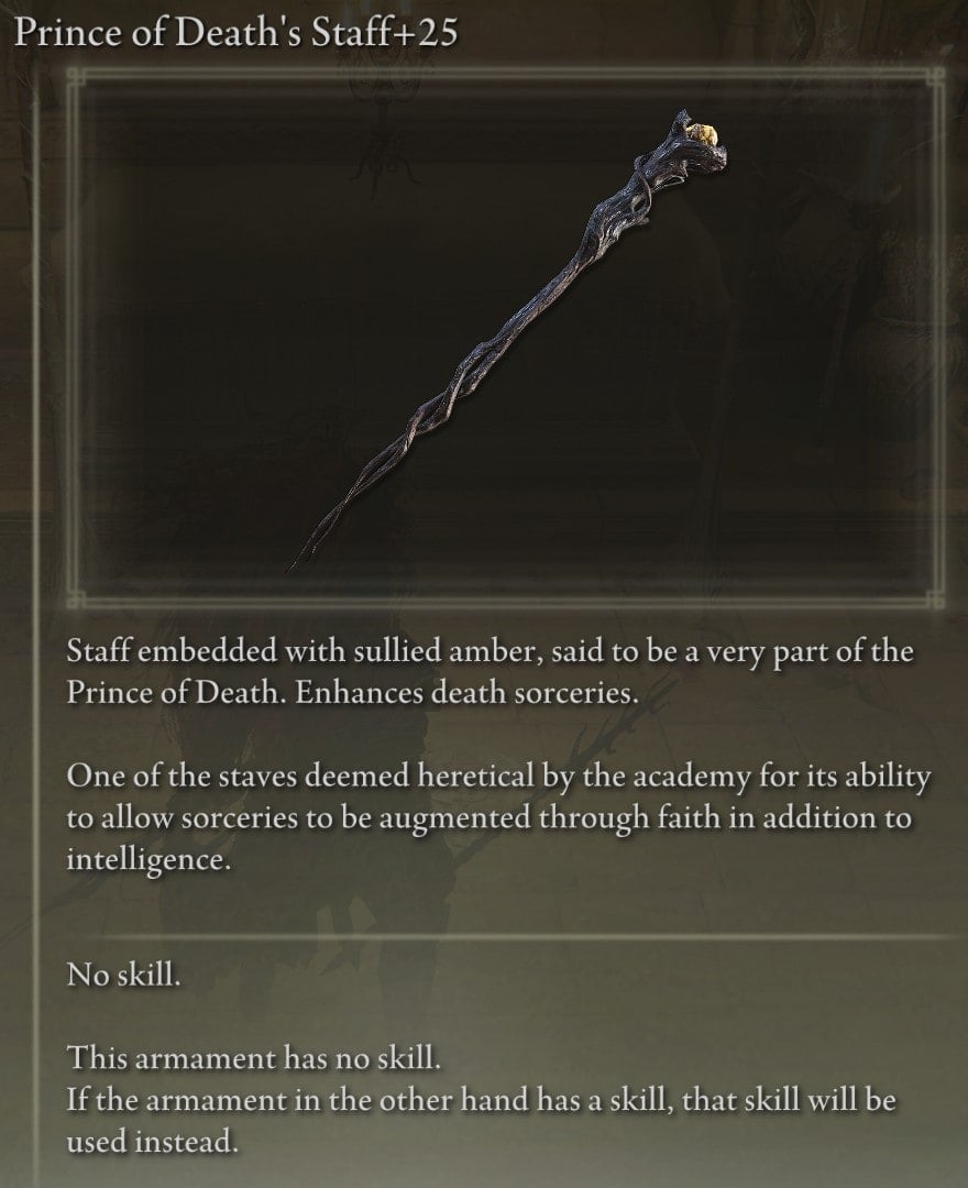 Prince of Death's Staff - Description