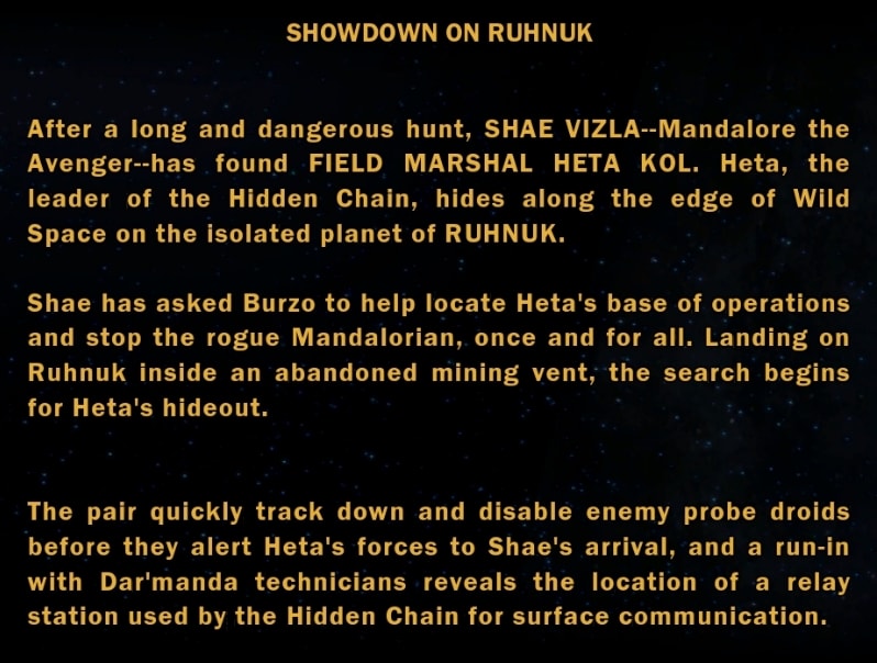 Ruhnuk starting mission recap