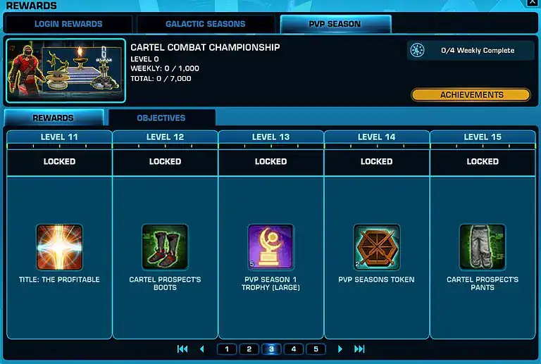 SWTOR PvP Season 1 Window Overview