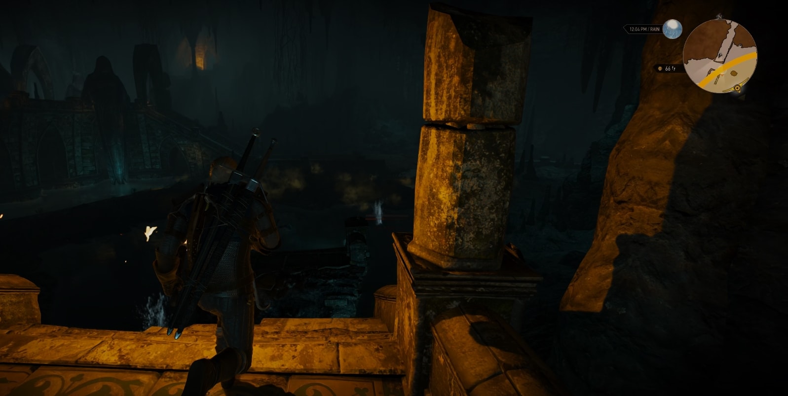 The large open area in the cave for Wandering in the Dark